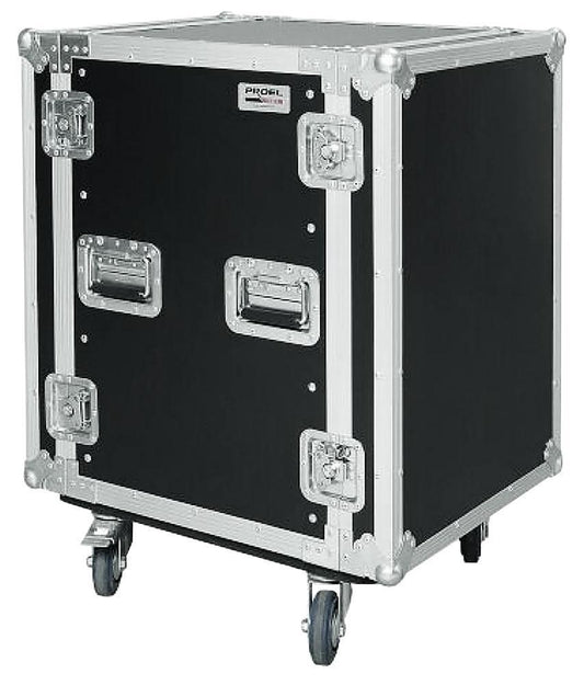 16U 19" Rack Flight Case 45cm with Wheels - CR216BLKMW