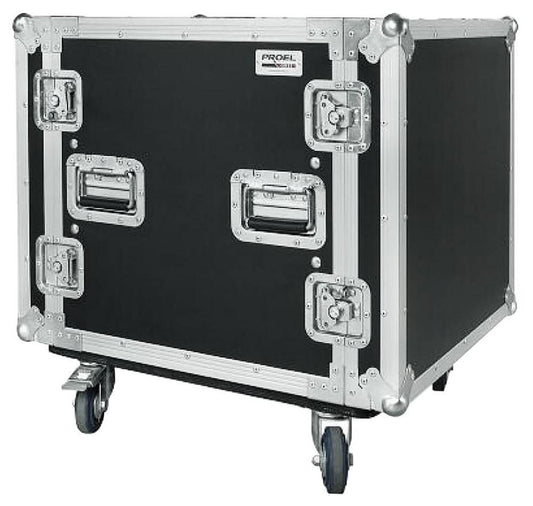 10U 19" Rack Flight Case 50cm with Wheels - CR410BLKMW