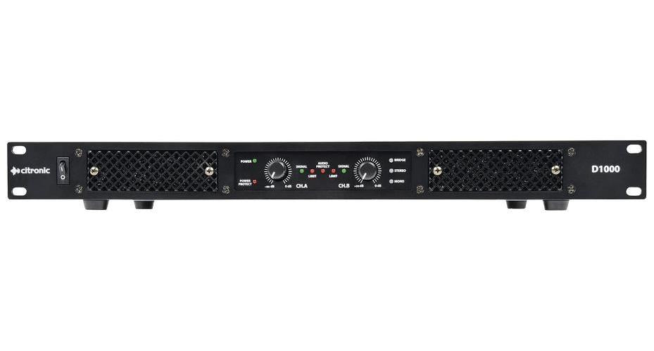1000W Stereo Power Amplifier 4R/8R 1U - D1000