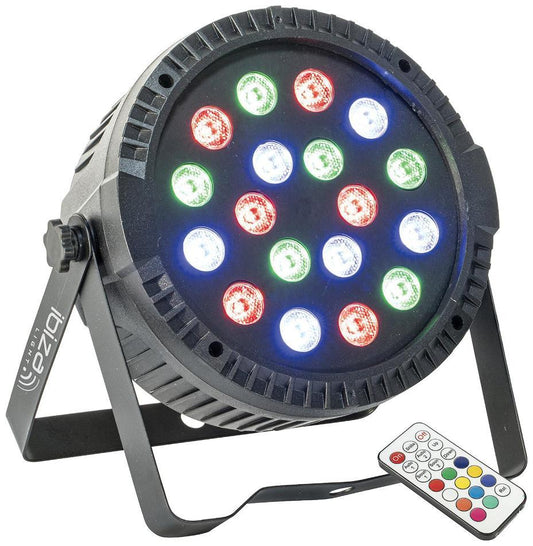 3x6W R/G/B LED Par Can with IR Control - THINPAR-18X1W