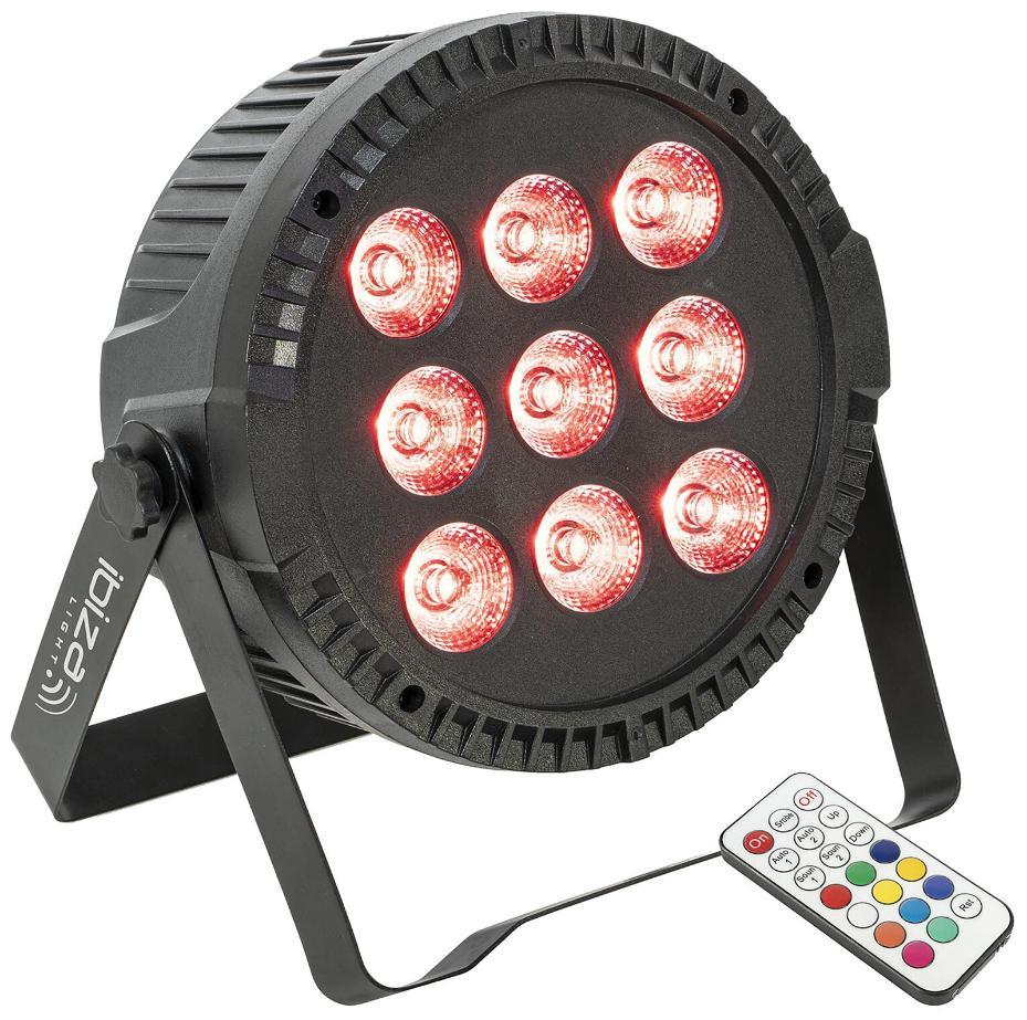45W LED Par Can RGBW with IR Control - THINPAR-9X6W-RGBW
