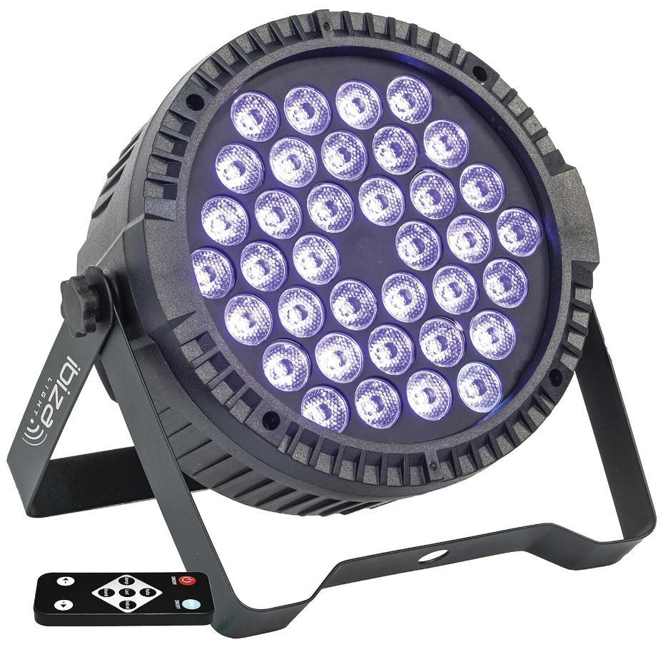 108W LED Par Can UV with IR Control - THINPAR-36X3-UV