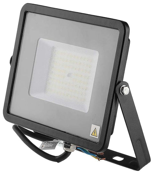 50W SMD Floodlight, 6500K, 5750lm, IP65, Black - VT-56 21761
