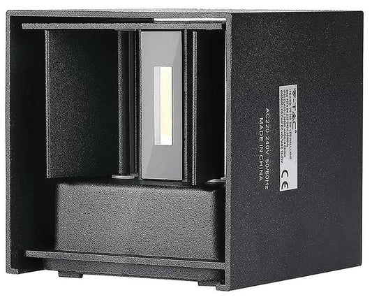 5W Square Wall Light, Black, 4000K, IP65 - VT-759 217087