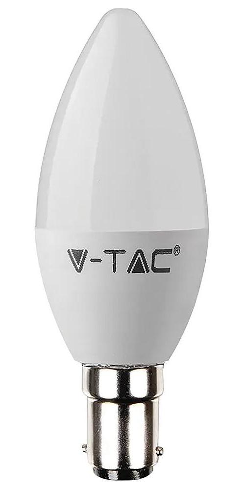 5.5W LED Candle Bulb, B15, 3000K, 470lm, Dimmable - VT-299D 21861