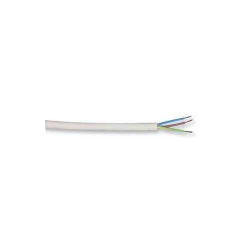 PRO POWER - 3093Y 0.75MM WHITE - 3 CORE ELECTRIC CABLE HEAT RESISTANT 100 METRES