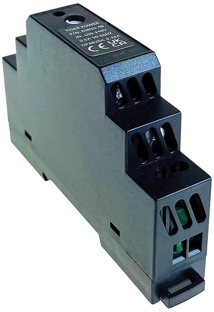48V, 0.32A, 15W, AC/DC DIN Rail Power Supply - DIN15-48