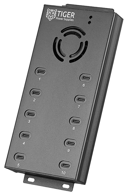 10 Port USB C Fast Charger, 10x 2.1A - TGR-10P-USB-C