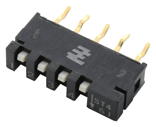 6 DIP / SIP Slide Actuator Switch, SPST, 5V - STV08