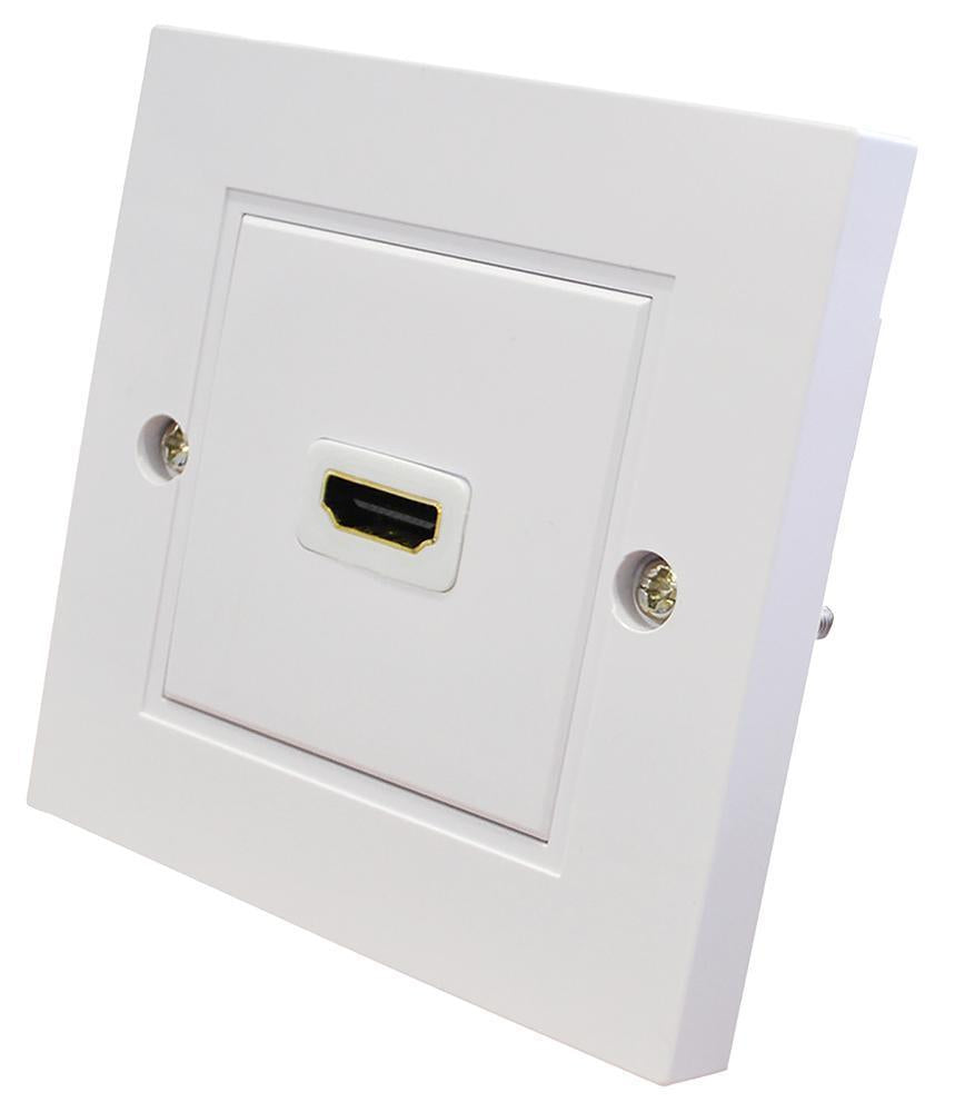 1 Gang HDMI 2.0 Multimedia Wallplate with Flylead - F267SB