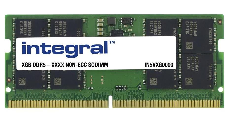 16GB DDR5 PC5-38400 4800 SODIMM RAM - IN5V16GNHRBX