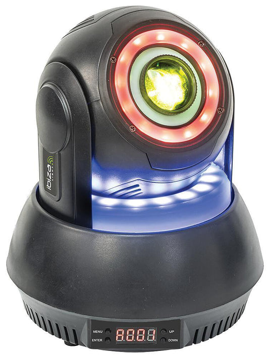 53W LED Mini Moving Head RGBW Spot, Black - STAR-SPOT-BL