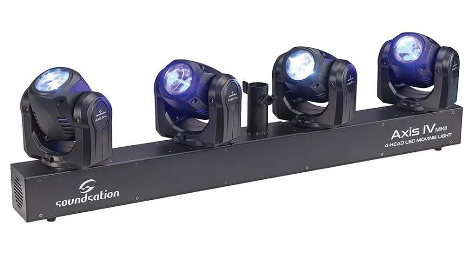 4 Head LED Beam Moving Light, 4x 32W - AXIS IV MKII