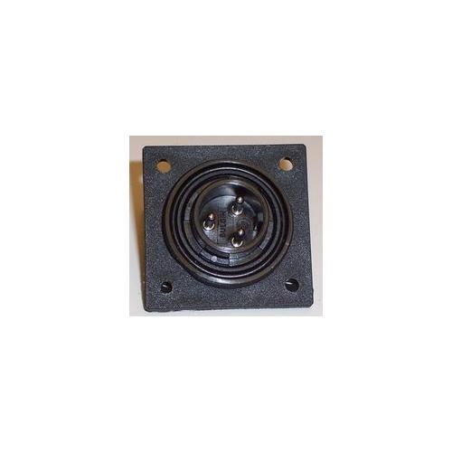 BULGIN - PX0765/P - PLUG, FLANGE MOUNT 3 WAY