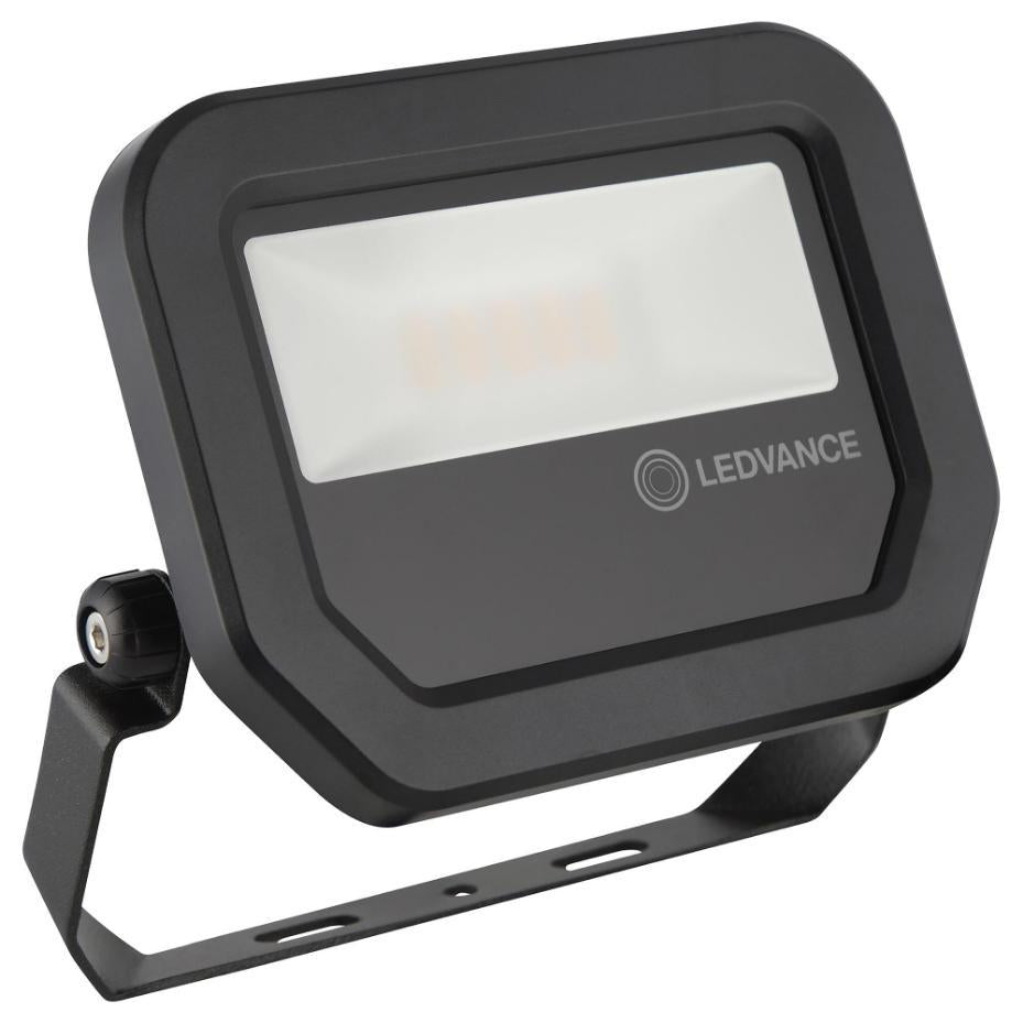 10W LED Floodlight, 1200lm, 6500K, IP65, Black - 4058075420922