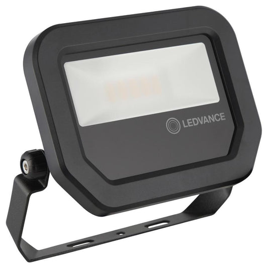 10W LED Floodlight, 1200lm, 6500K, IP65, Black - 4058075420922