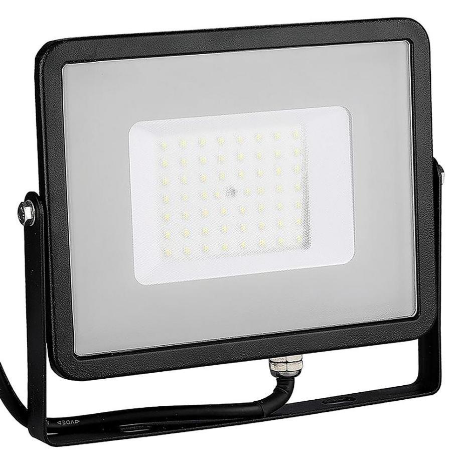 50W SMD Floodlight, 4000K, 4000lm, IP65, Black - VT-50-B 21407