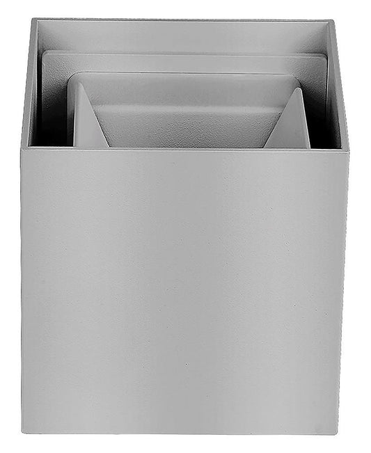 5W LED UP and Down Square Wall Light, 3000K, 700lm, Grey - VT-759 217080