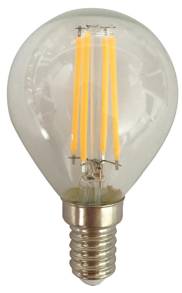 4W LED Golf Ball Filament Bulb, E14, 2700K , Non-Dimmable - PEL00907-E