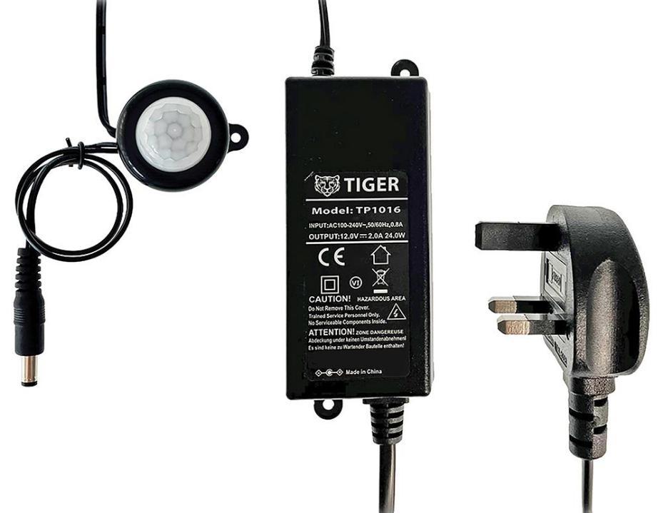 12V, 2A, 24W Power Supply with PIR Motion Sensor - TP1016-PIR