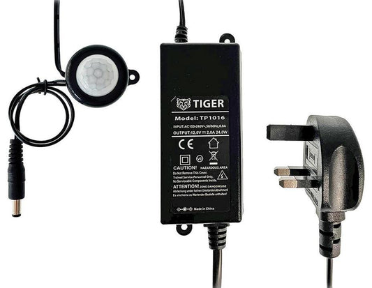12V, 2A, 24W Power Supply with PIR Motion Sensor - TP1016-PIR