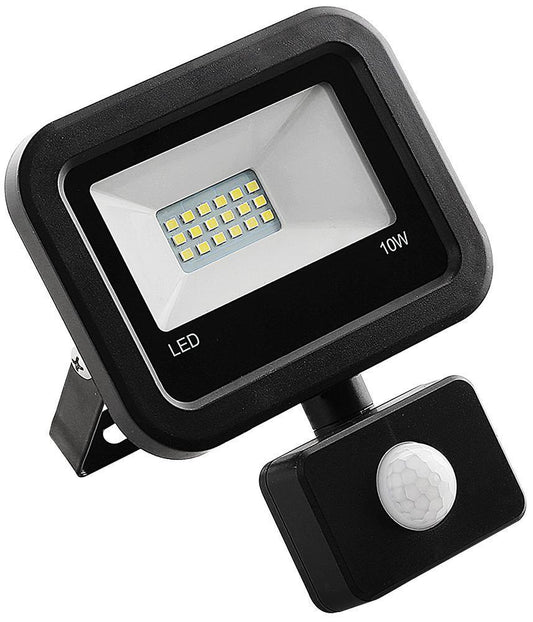 10W LED Floodlight with PIR, 6000K, IP44 - PELL0357