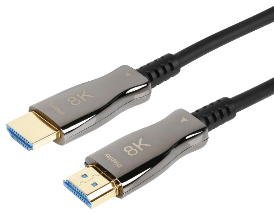 High Speed AOC 8K UHD 48Gbps HDMI 2.1 Active Fibre Optic Cable, 50m - PSG3502-HDMI-50M