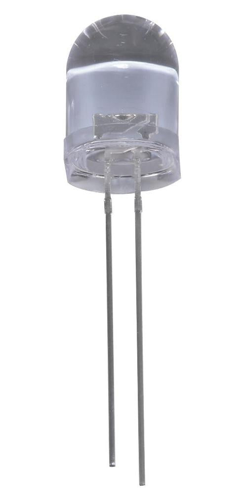 10mm Blue LED, Water Clear, 18mA, 2.2V, Pack of 50 - PSG91909