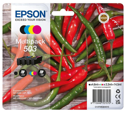 503 Original Ink Cartridge, 4 Colour Multipack - C13T09Q64010
