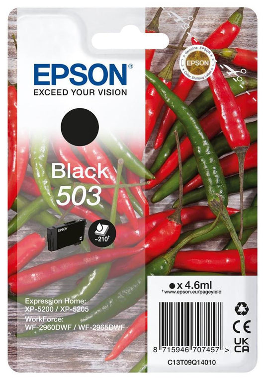 503 Original Ink Cartridge, Black - C13T09Q14010