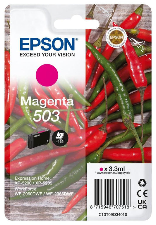 503 Original Ink Cartridge, Magenta - C13T09Q34010