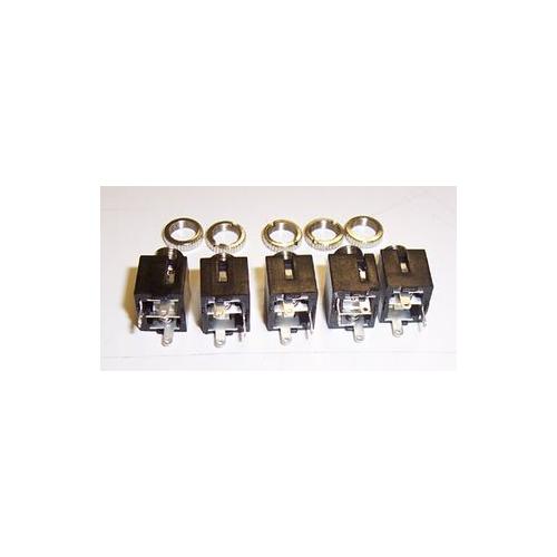 MJ-355W - 3.5MM JACK SOCKETS, STEREO, PANEL , 5 PACK