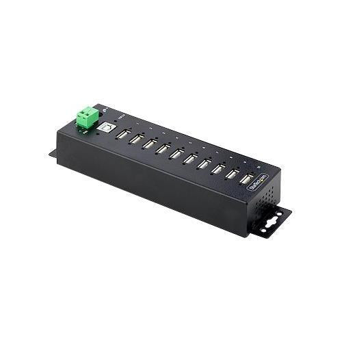 10 Port Industrial USB 2.0 Hub with ESD Protection - USB210AIND-USB-A-HUB