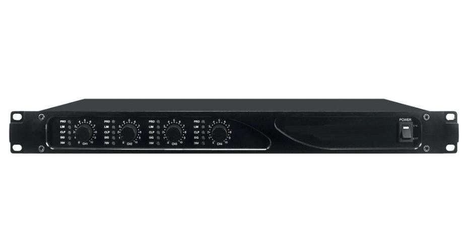4x250W Channel Class D Power Amplifier, 100V - ADSDA4250