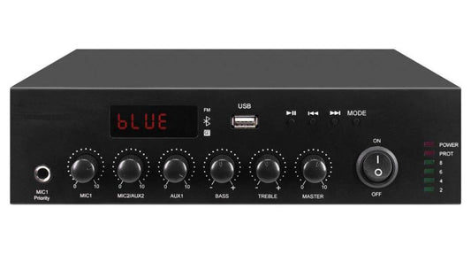 100V Mixer Amplifier Media Player with FM & Bluetooth, 60W - ADSMS60