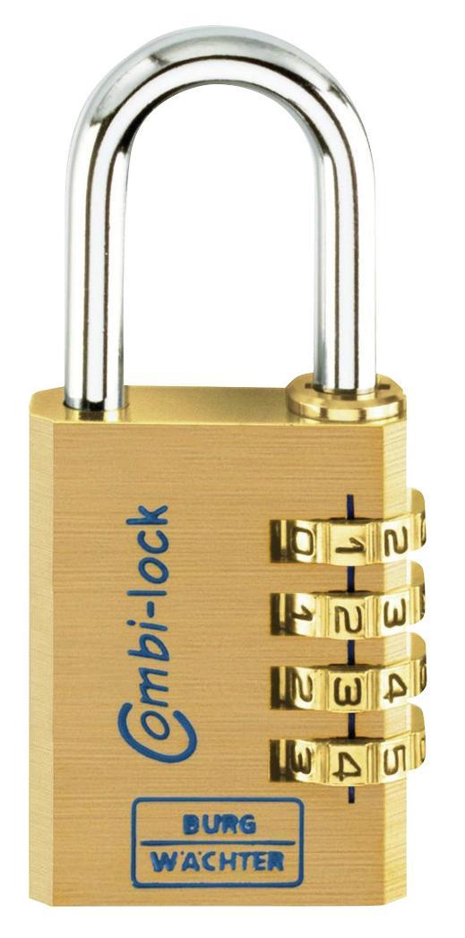 40mm, 4 Dial Brass Combination Padlock - 80 40MM SB