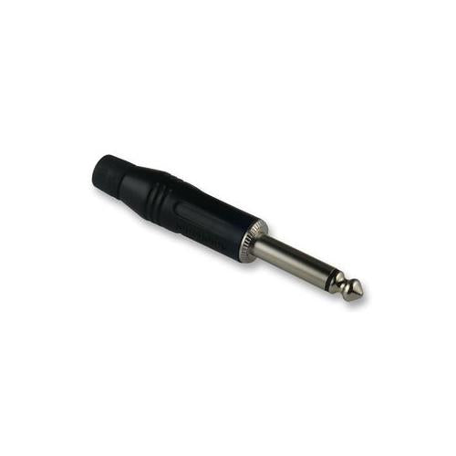 AMPHENOL - ACPM-GB - 6.35MM JACK PLUG, 2 POLE MONO, BLACK