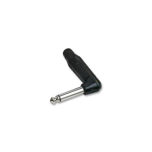 AMPHENOL - ACPM-RB - 6.35MM JACK PLUG, 90 DEGREES RIGHT ANGLE, 2 POLE, BLACK
