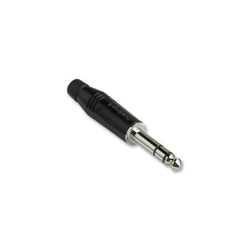 AMPHENOL - ACPS-GB - 6.35MM JACK PLUG, 3 POLE STEREO, BLACK