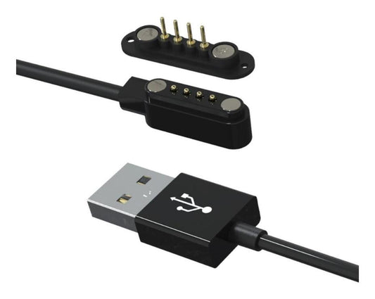4 Pole Magnetic Cable Connector Plug to USB Type A Plug Kit, with 4 Pole Magnetic Socket, 600mm - MP009336