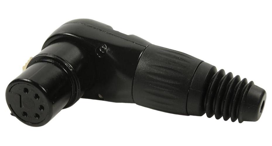 5 Pole Right Angle XLR Socket, RAMP, Multi Position - FC619315