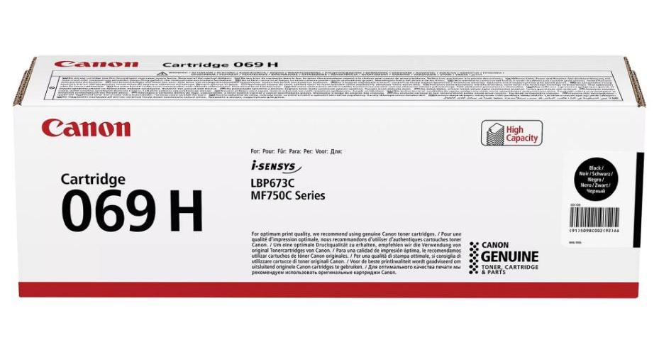 069H High Yield Toner Cartridge, Black 7600 Pages - 5098C002