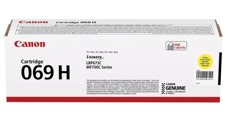 069H High Yield Toner Cartridge, Yellow 5500 Pages - 5095C002