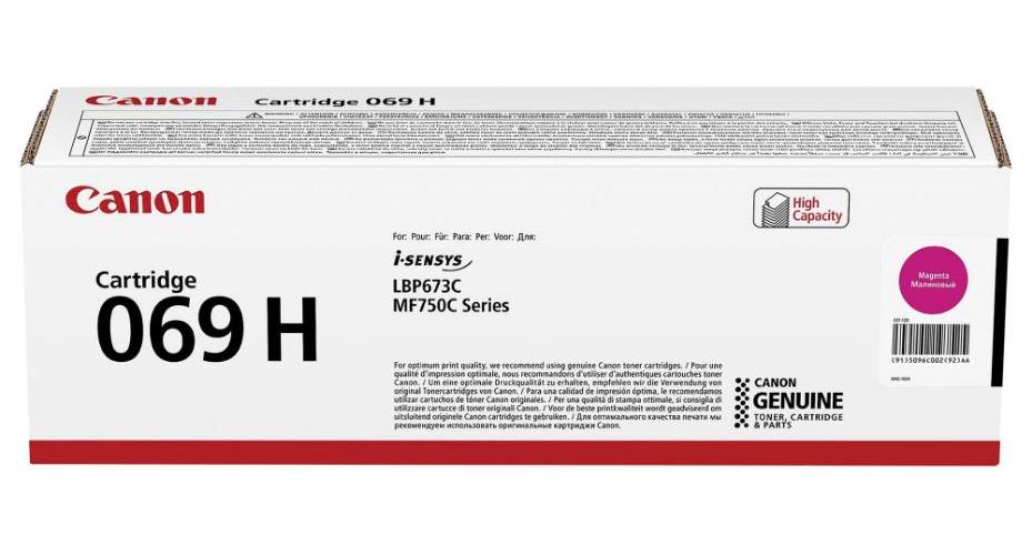 069H High Yield Toner Cartridge, Magenta 5500 Pages - 5096C002
