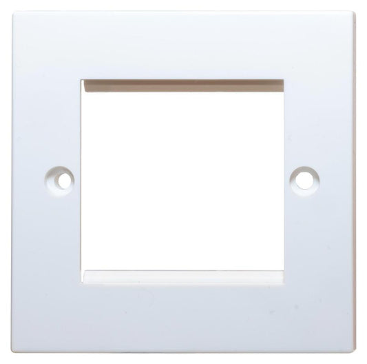 1 Gang Euro Style Faceplate for 2 Modules, White - KPJ2JEWH