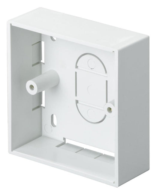1 Gang 32mm Surface Back Box, White 10 Pack - 3L32#10