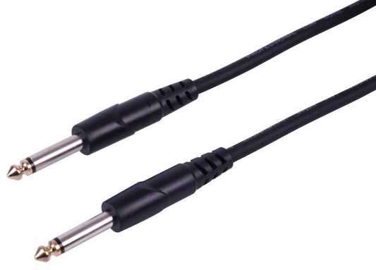 6.35mm 1/4" Mono Male to Male Jack Lead, 3m - PLS00700