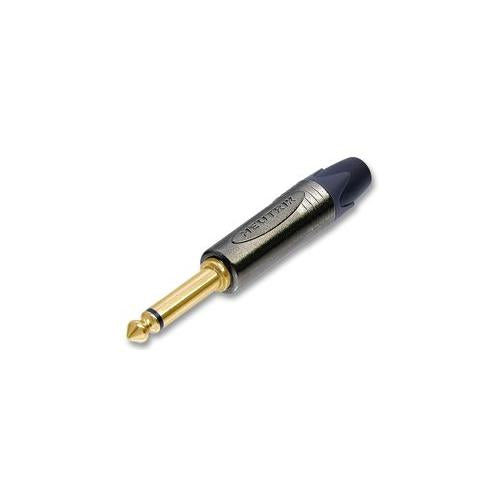 NEUTRIK - NP2X-B - 6.35MM JACK PLUG, MONO, BLACK, GOLD