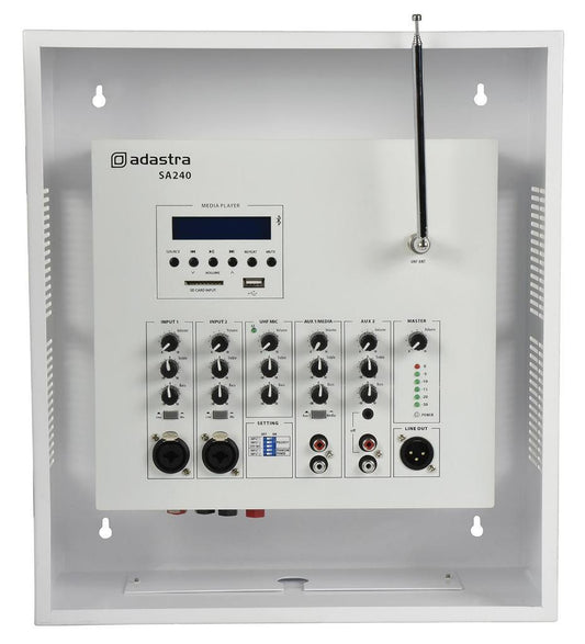 100V Surface Mount Mixer Amplifier Cabinet - SA240