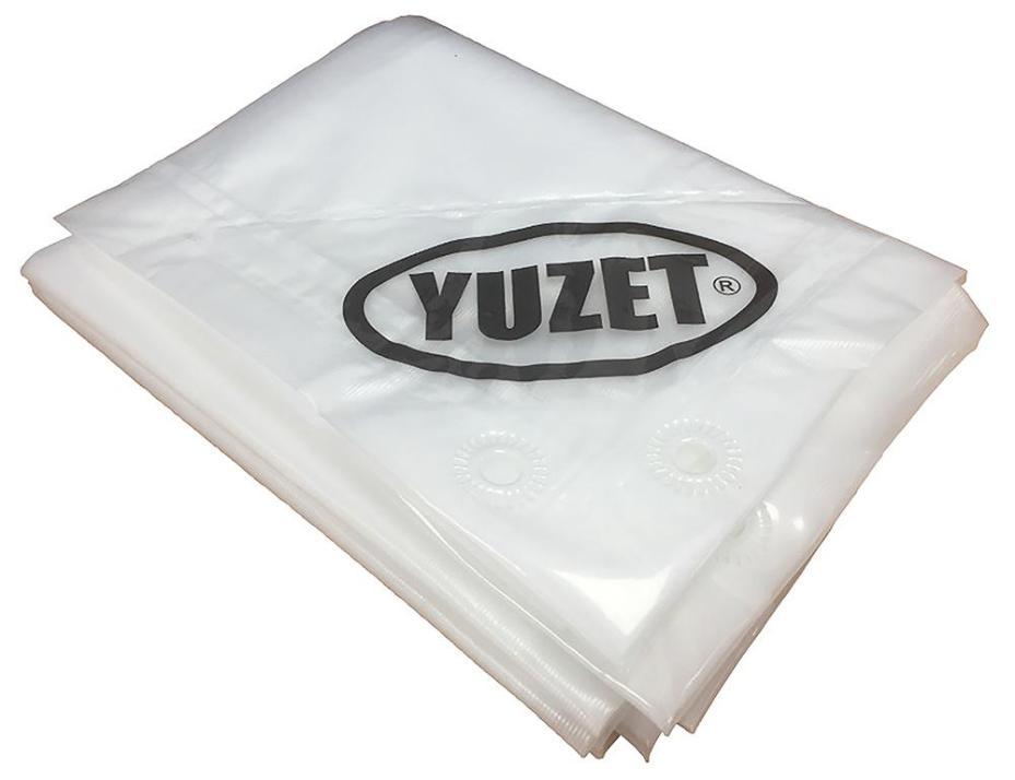 1.2m x 1.8m Heavy Duty Reinforced Tarpaulin, Clear - 7103